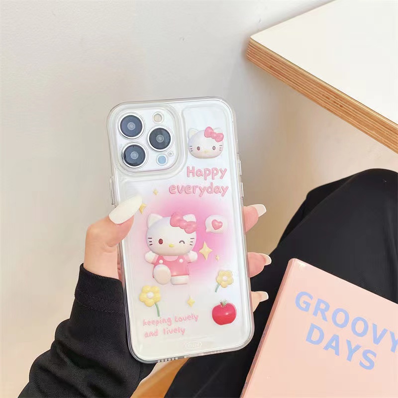 Ốp Điện Thoại Trong Suốt Hình hello kitty Cho iphone 11 13 7 8 Plus 12 13Pro Max X XS Max 7 8 SE 2020