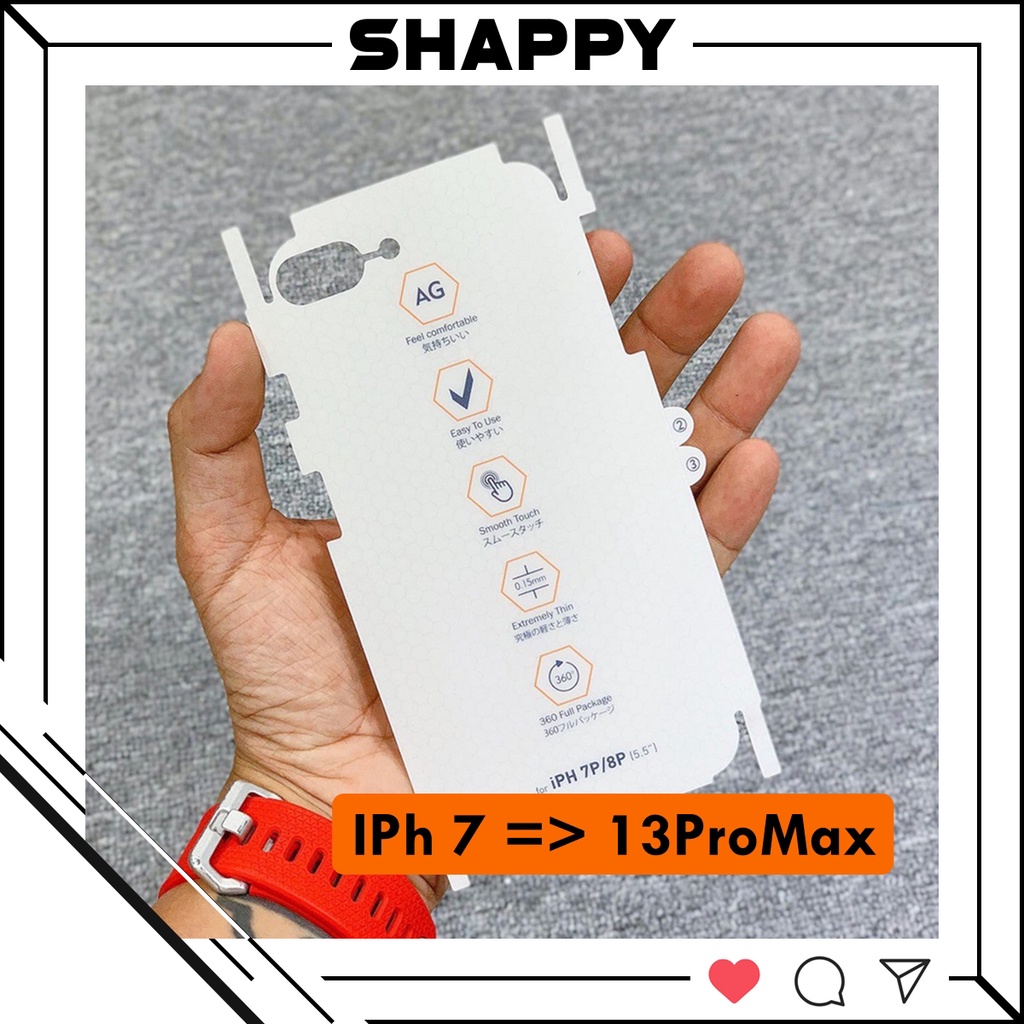 Miếng Dán PPF IPhone Trong Mờ Chống Vân Tay Đủ Các Dòng [Shappy Shop]