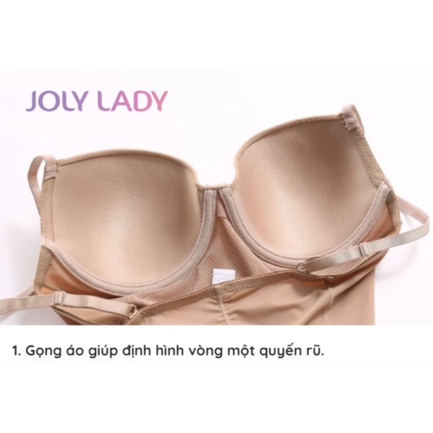 Áo gen định hình toàn thân hỗ trợ giảm eo, áo lót điêu khắc định hình vóc dáng nữ JOLY LADY