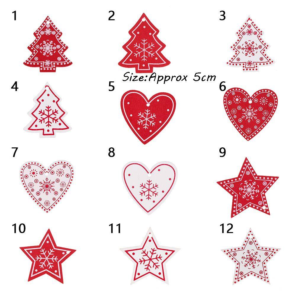 Set 10 Phụ Kiện Treo Trang Trí Cây Thông Noel