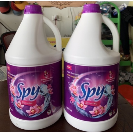 Nước Giặt Xả Spy 3300ml Hương Hoa Pháp Can Tím