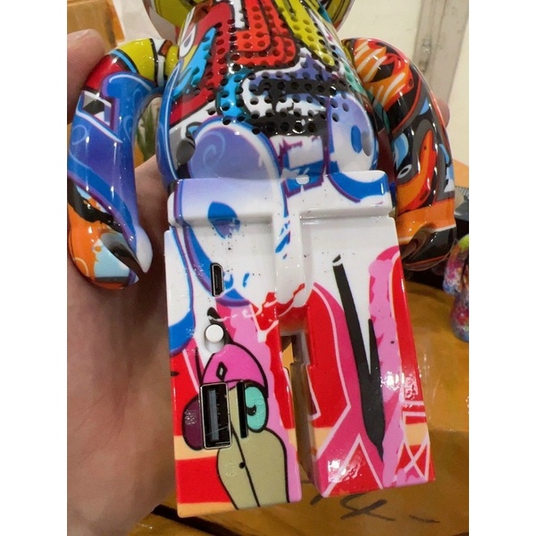 Loa bluetooth gấu bearbrick Loa deco không dây hot trend bảo hành 24 tháng
