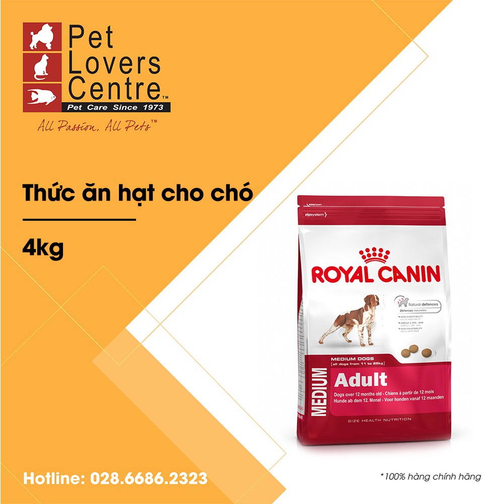 [4kg] Thức ăn hạt cho chó ROYAL CANIN MEDIUM ADULT 4kg