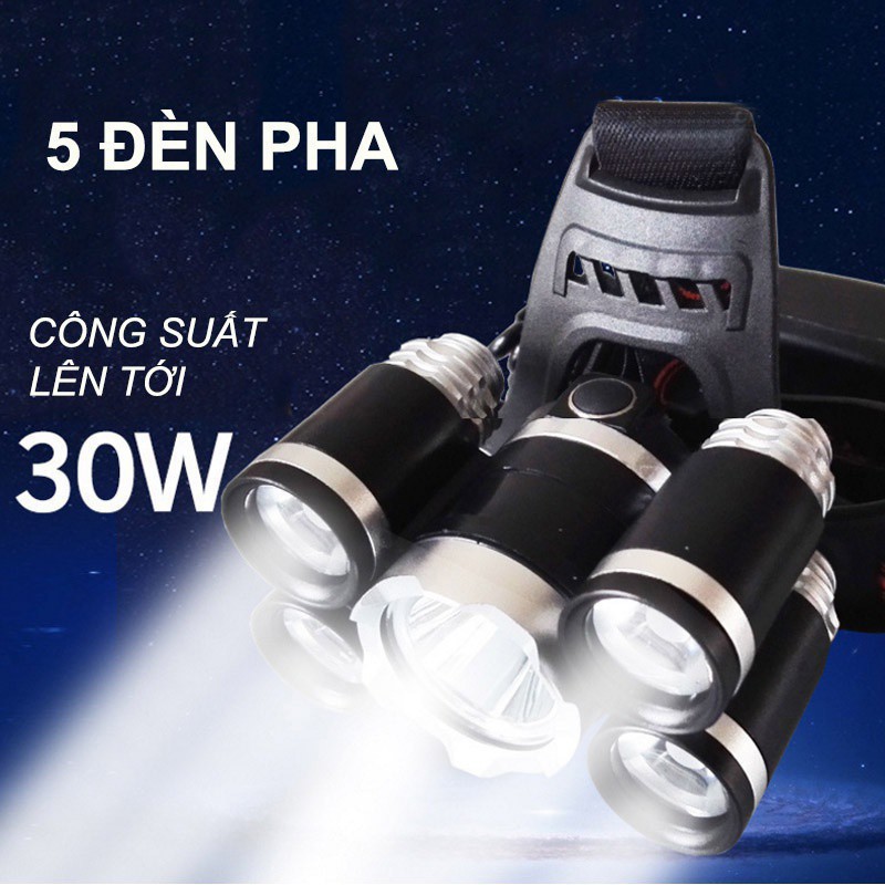 Siêu rẻ Đèn led 5 bóng siêu sáng shop bán sỉ