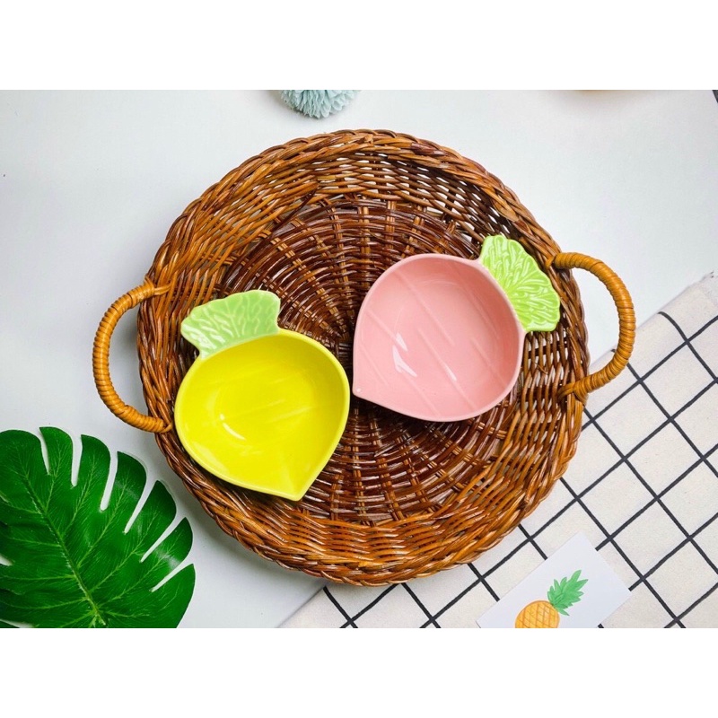 Bát ăn dặm gốm sứ kiểu nhật hình thú , hoa quả cho bé ăn dặm