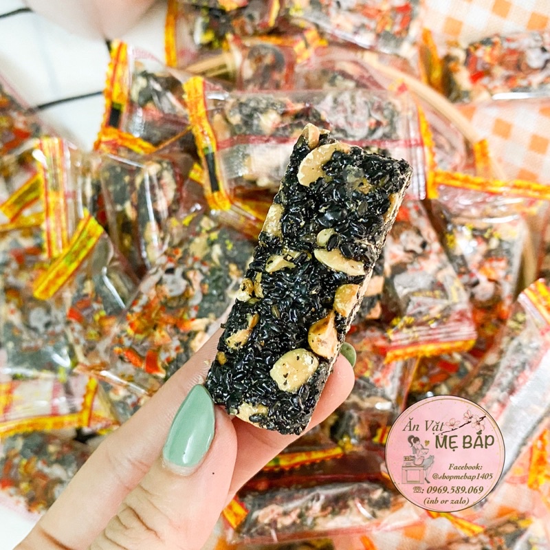 Kẹo Vừng Đậu Phộng Mè Đen 250g - Kẹo Thèo Lèo - Shop Mẹ Bắp