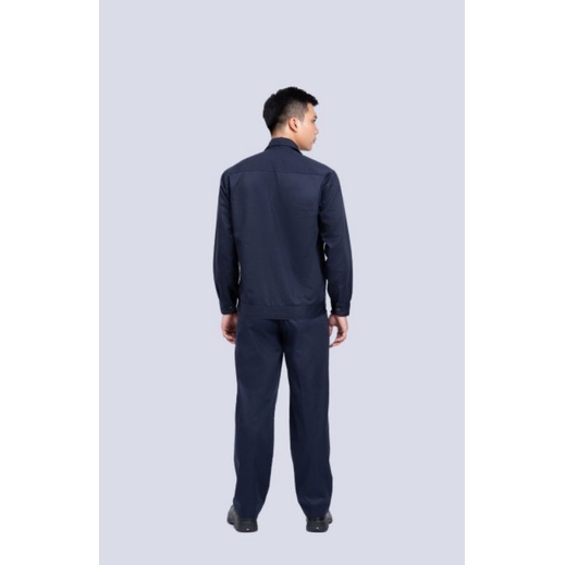 Đồ Bảo Hộ Lao Động, Quần Áo Bảo Hộ Lao Động, Đồng Phục Nhân Viên Kĩ Thuật Vải KaKi Màu Xanh Đen DN09
