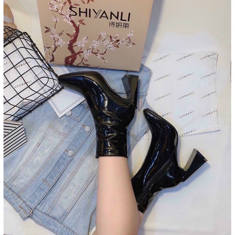 BOOT CAO CỔ DA BÓNG 5P SÀNH ĐIỆU DA MỀM CÓ KHÓA SƯỜN CAO CẤP HÀNG QC CAO CẤP CỰC HOT | BigBuy360 - bigbuy360.vn