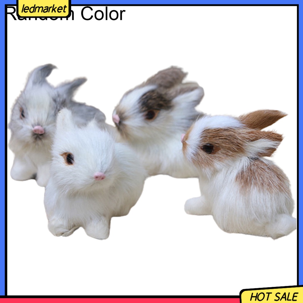 Đồ chơi thú bông hình thỏ con giống y như thật dễ thương dùng để trang trí