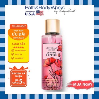 Xịt thơm toàn thân Victoria's Secret Spring Poppies (250mL)