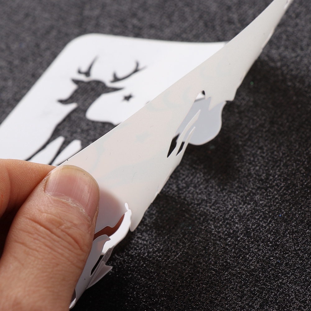 Set 8 khuôn dập nổi họa tiết trang trí chủ đề giáng sinh 13cm DIY