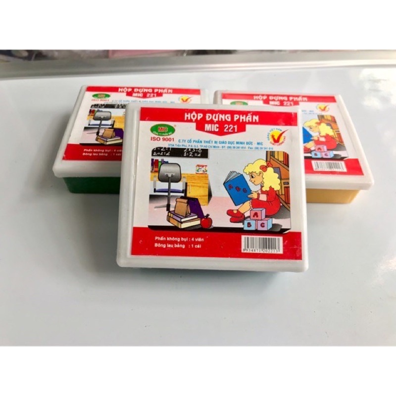 Hộp đựng phấn kèm đồ lau