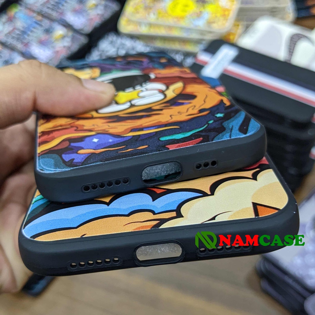 Ốp lưng iPhone 6/6s/7/8/X/XS/11/12/13 Pro Plus Max viền vuông chống sốc bảo vệ camera silicon mềm hình Phi hành gia cute