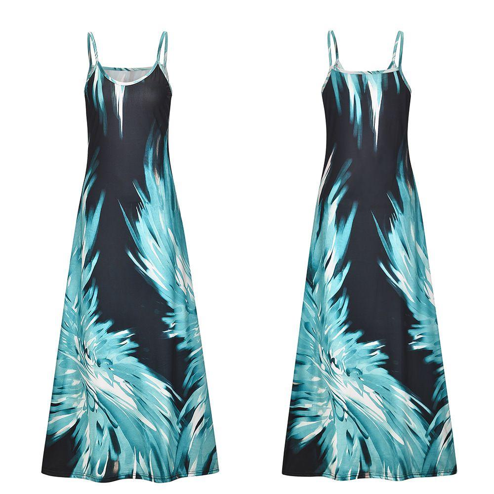 Đầm Hai Dây Mỏng Thời Trang Đi Biển Quyến Rũ Cho Nữ