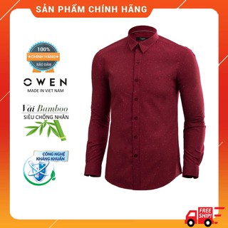 [SIZE 38]  Áo sơ mi dài tay Owen Slimfit - Áo sơ mi nam AS68021