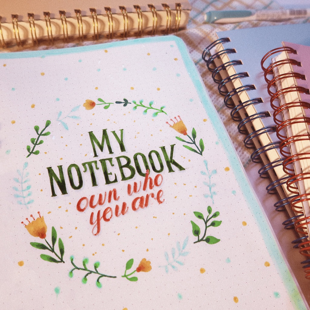 Sổ Klong B5 200 trang Dotgird Ms 960 [Chọn Màu] giấy chấm gáy lò xo kép, sổ bullet journal Klong