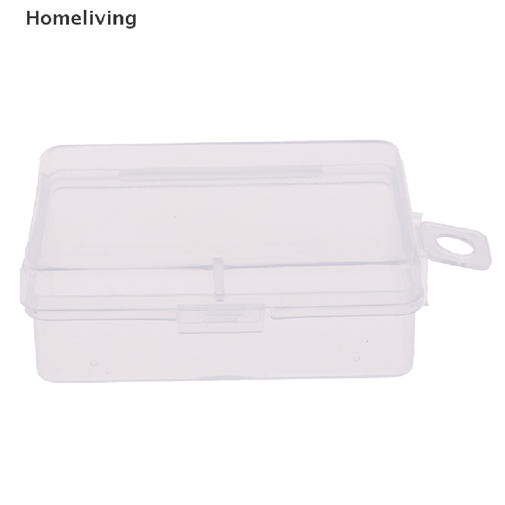 Set 10 Hộp Nhựa Trong Suốt Hình Chữ Nhật Đựng Trang Sức Tiện Dụng