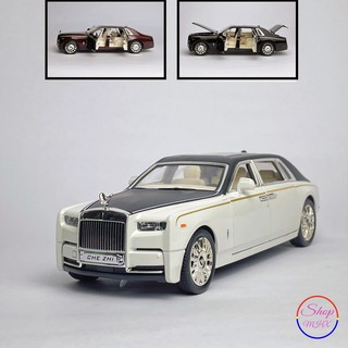 Xe mô hình sắt Rolls-Royce Phantom VIII tỉ lệ 1:24 hãng Chezhi Tặng kèm bộ biển số