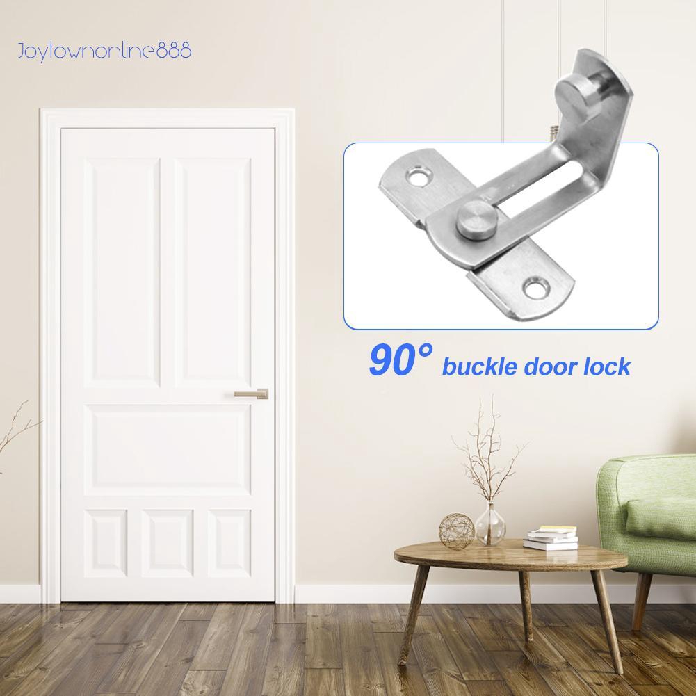 Chốt cửa kiểu trượt xoay góc 90 độ chất liệu inox cao cấp cho cửa đi/tủ