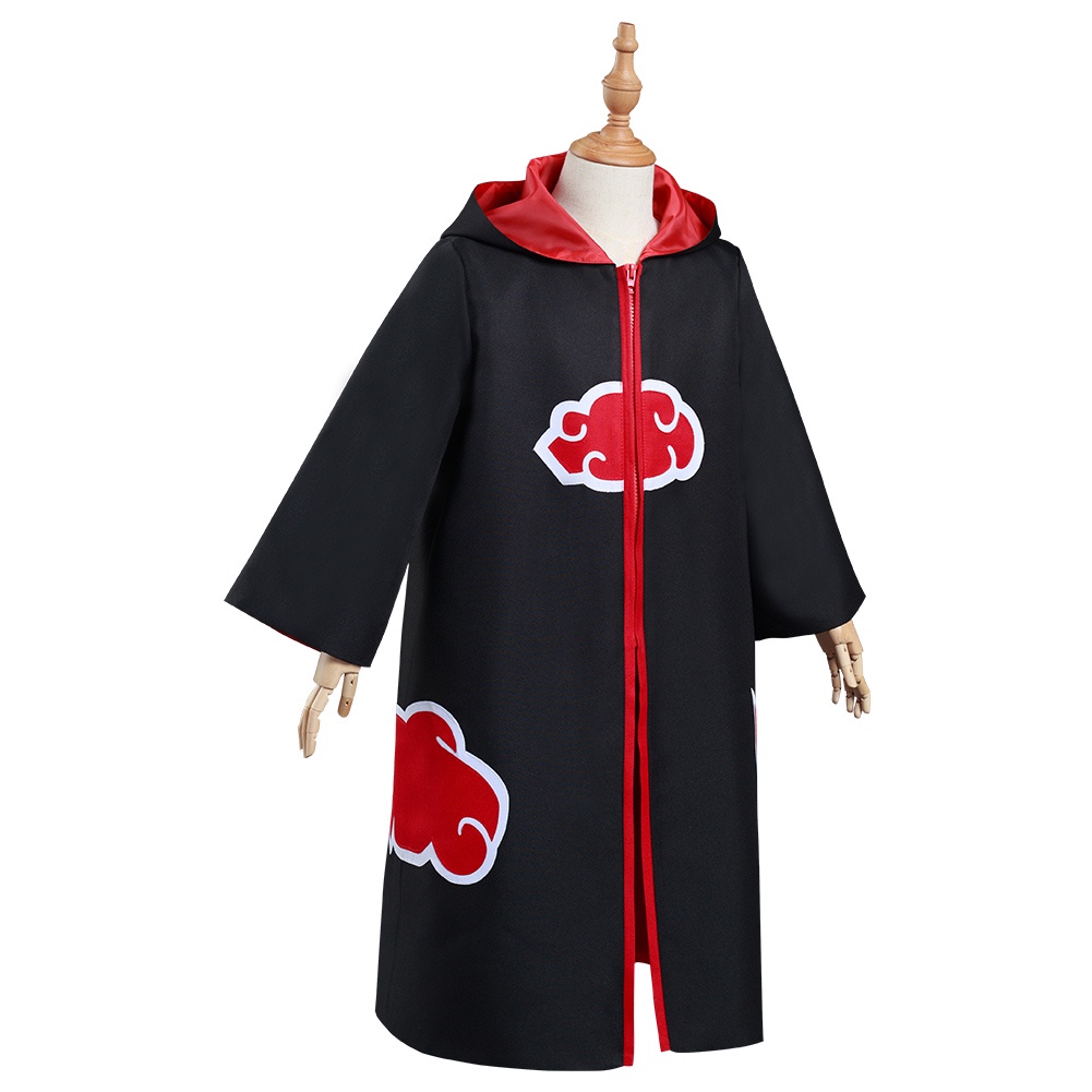 Bộ Đồ Hóa Trang naruto akatsuki Có Mũ Trùm Phối Khóa Kéo Cá Tính Cho Bé Dịp halloween