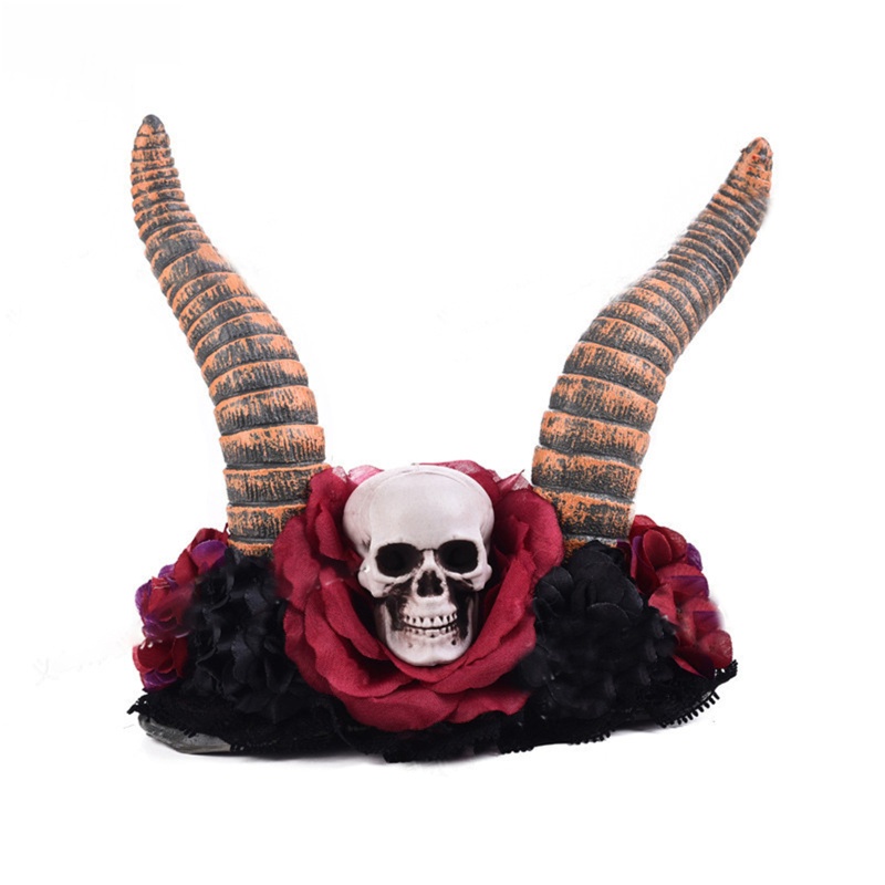 Cài Tóc Hình Sừng Quỷ Và Vương Miện Hóa Trang Halloween