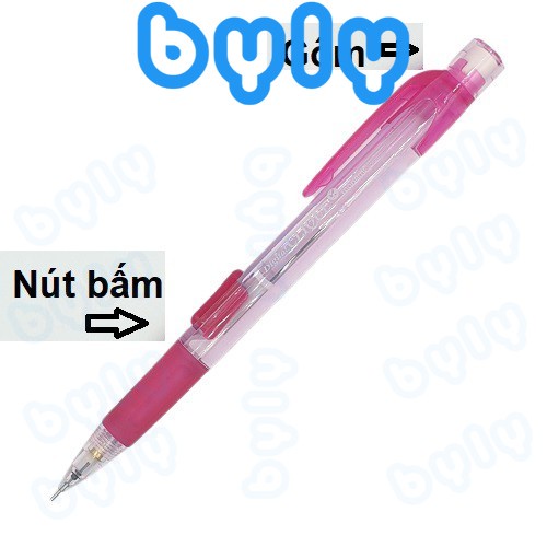 [Ship hoả tốc] Bút chì bấm kim (chọn màu) ngòi 0.5mm Monami Digital Clique