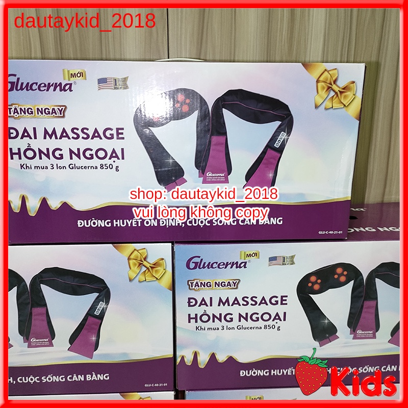 Máy Massage Cổ Vai Gáy Hồng Ngoại, Đai massage đa năng, massage vai gáy, bụng, Cổ, lưng eo, chân tay Glucerna