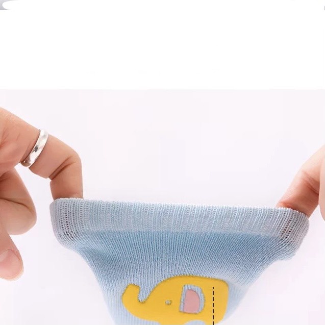 Tất vớ tập bò cho bé chất liệu cotton mặt silicon chống trượt ôm chọn đầu gối bảo vệ bé mọi nơi Bunakids PK27