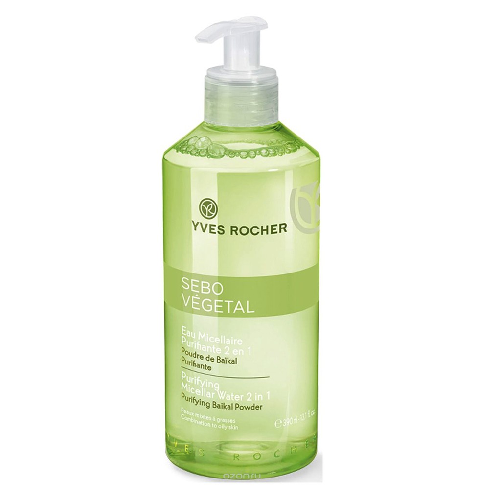 Nước tẩy trang- Yves Rocher Sebo Vegetal 2 in 1 ( Follow shop giảm 50k) Siêu sale date 2021