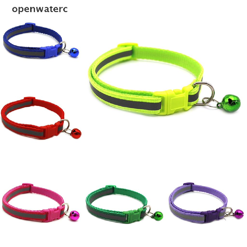 openwaterc Nylon Reflective Personalized Dog Collars Custom Pet Puppy Cat ID Collar Tag vn