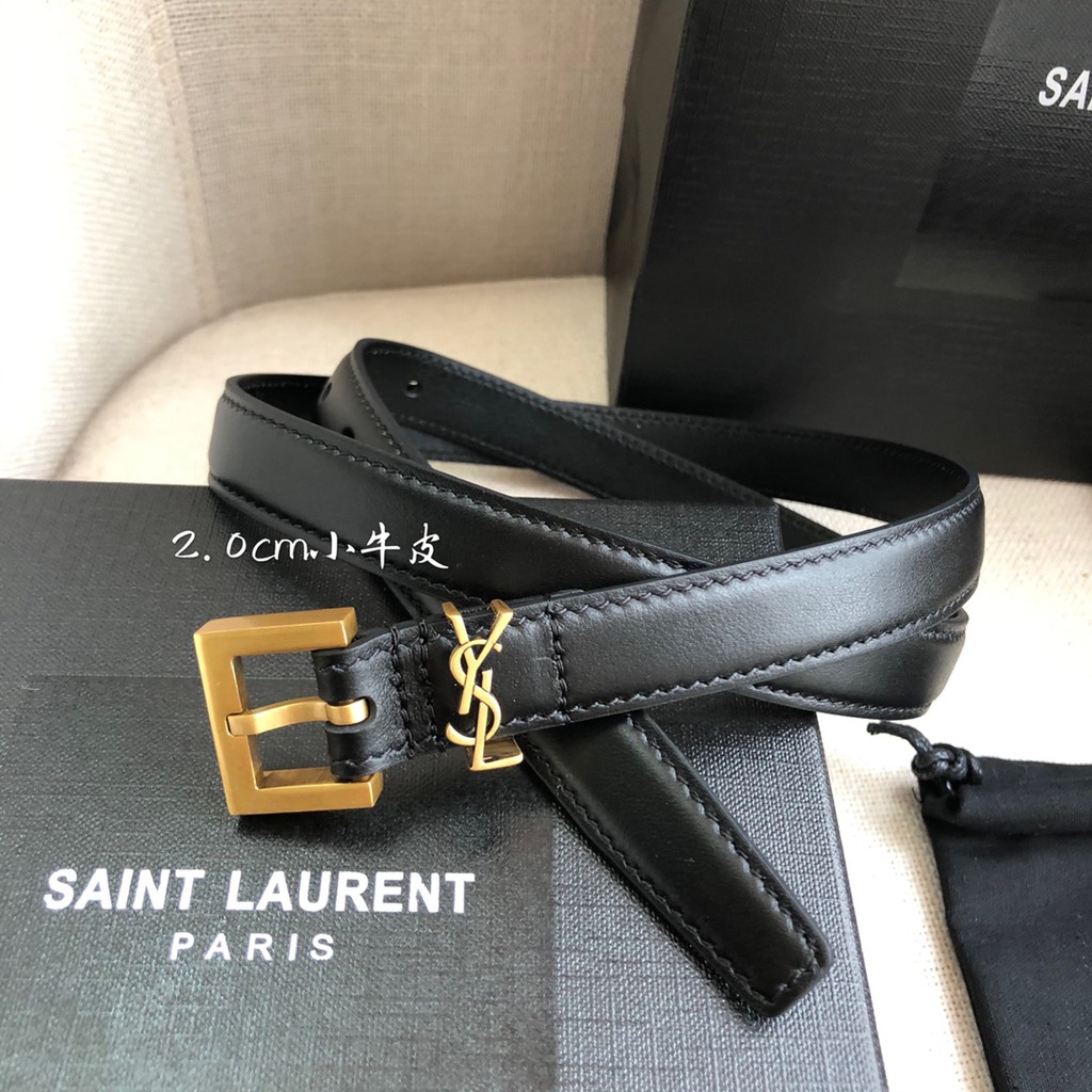 Thắt lưng nam da thật Saint Laurent YSL phong cách lịch lãm, sang trọng