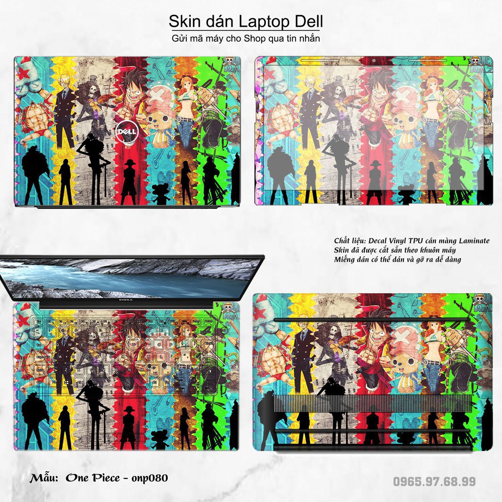 Skin dán Laptop Dell in hình One Piece nhiều mẫu 6 (inbox mã máy cho Shop)