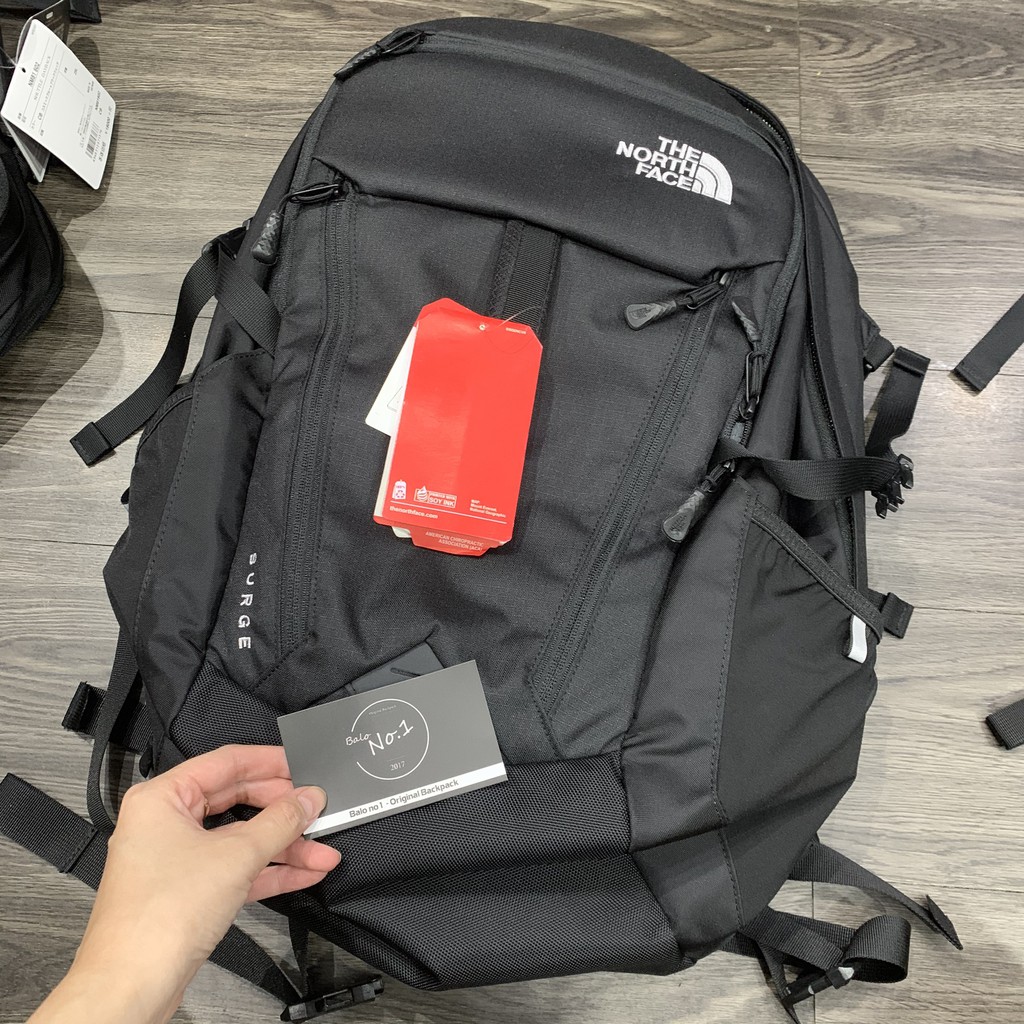 [TẶNG KÈM VỚ] Balo Laptop The North Face Surge New - Black