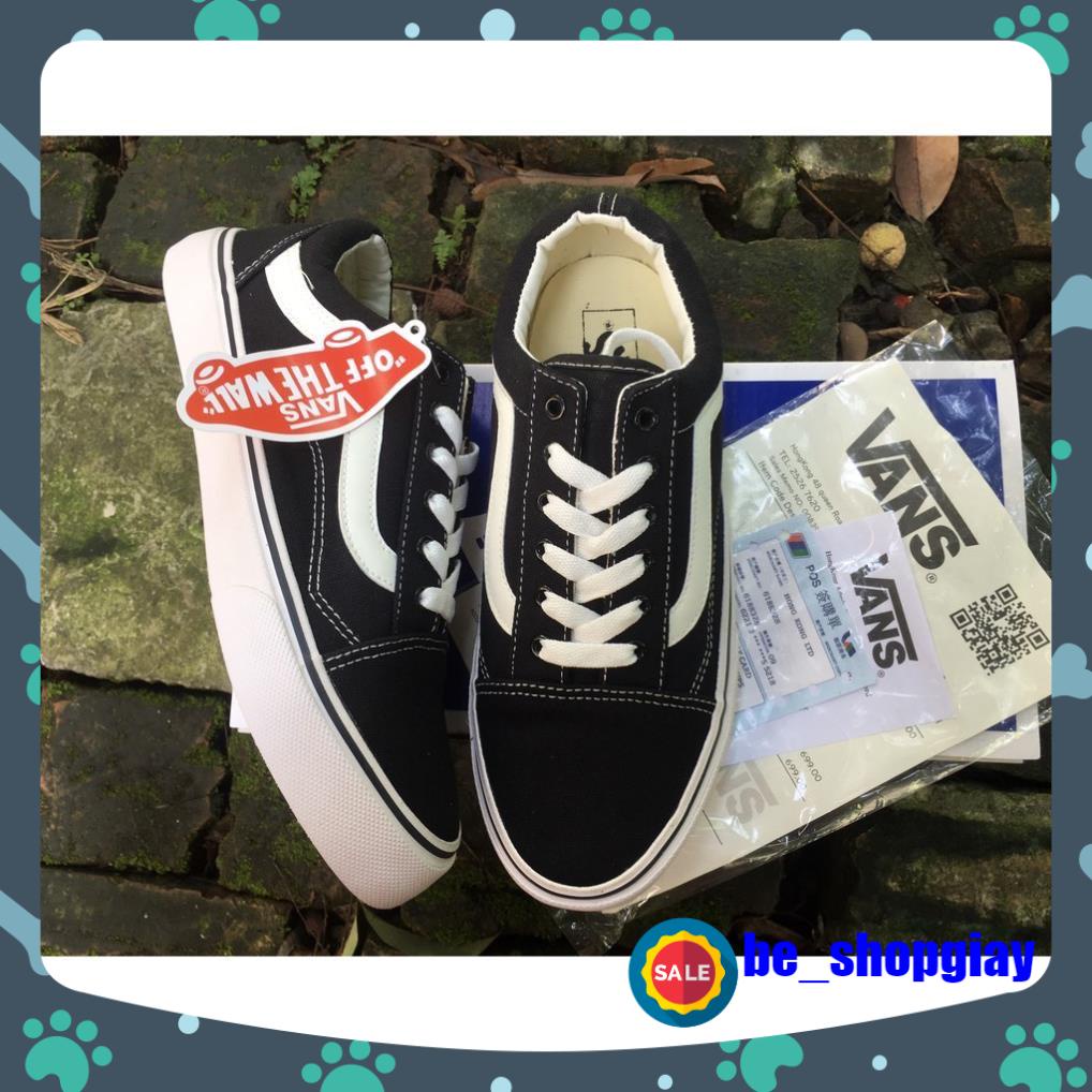 🎁Giày Sneaker 𝐕𝐀𝐍𝐒 Slipon Caro Vault ,🎁 𝐕𝐀𝐍𝐒 Vault Old Skool Đen phù hợp nam nữ full box bill