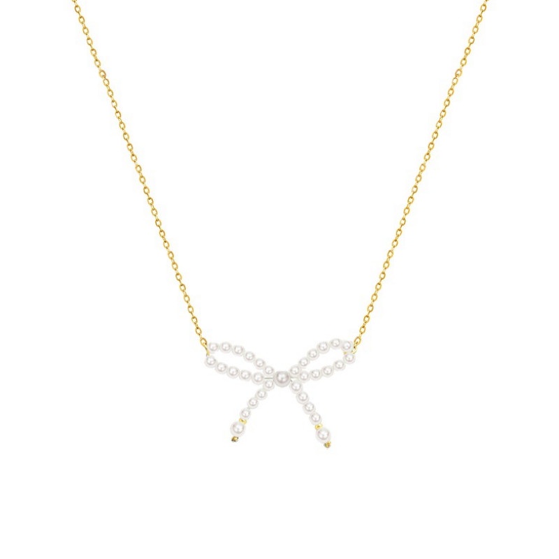 Dây Chuyền Nơ Titan Ko Han Rỉ TT 3789