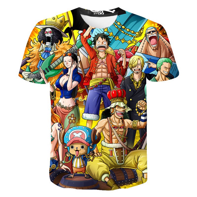 Áo nam In Hình Nhân Vật Luffy Phim One Piece 2021
