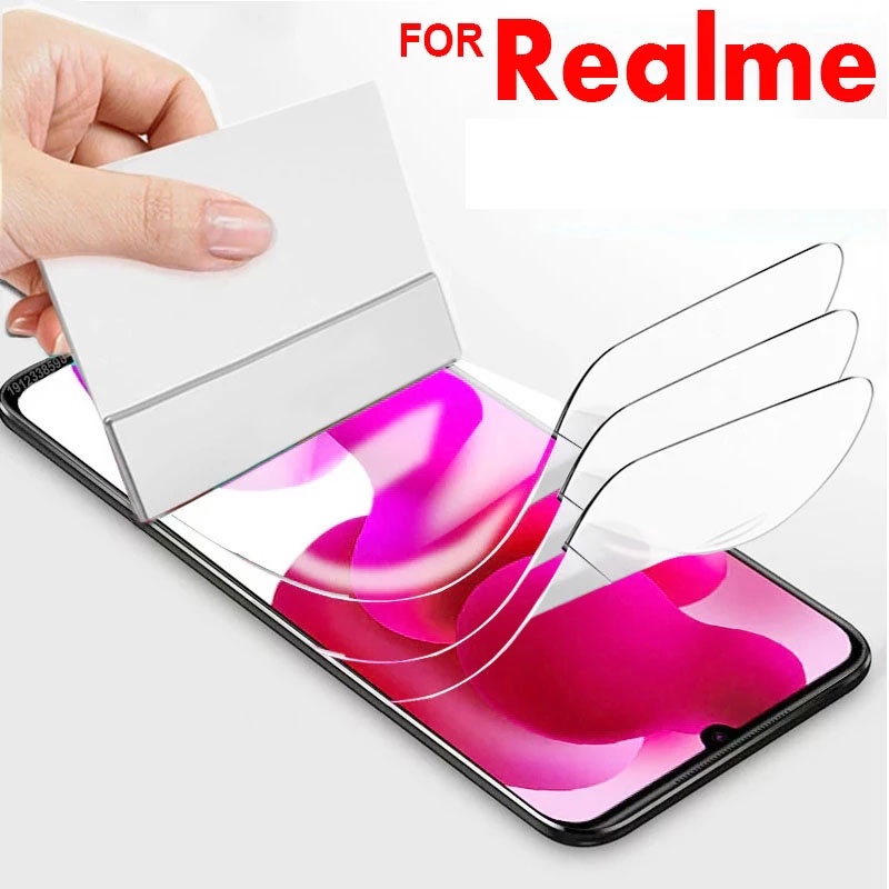 Miếng Dán Màn Hình Cong 3D Cho Realme C55 C53 C35 C33 C30 C30s C25 C25y C25s C21 C21y C20 C17 C15 C12 C11 C3 C2 5G 4G 2023