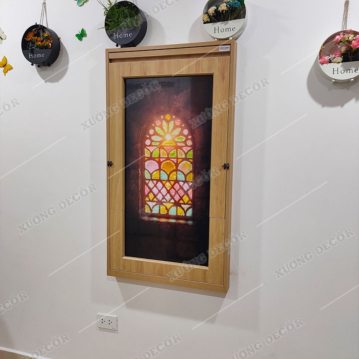 Bàn gấp khung tranh 60x120cm khung hộp 2 tranh gỗ cốt xanh chống ẩm