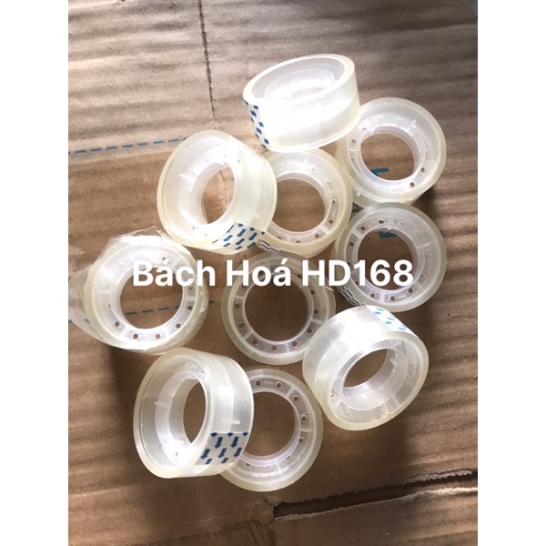 1 cuộn băng keo nhỏ bảng 1.8cm trong suốt