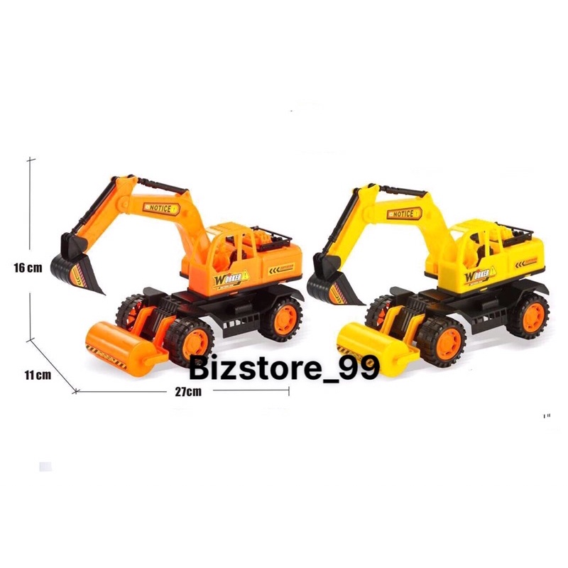 Đồ chơi oto cần cẩu công trình, xe lu cho bé