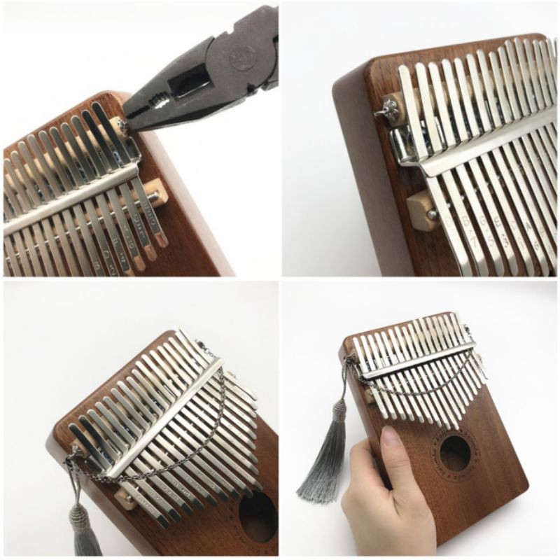 Chuỗi dây xích treo trang trí tạo hiệu ứng âm thanh cho đàn kalimba