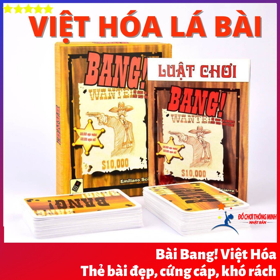 Bài Bang Việt hóa 103 lá bài cao cấp, cứng cáp, khó thấm nước - Broad game bắn súng nhập vai cao bồi hàng đầu hiện nay