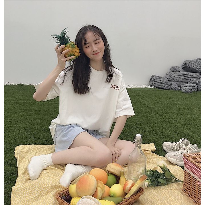 ÁO THUN, ÁO PHÔNG TAY LỠ UNISEX FORM RỘNG OVERSIZE HAYO M117