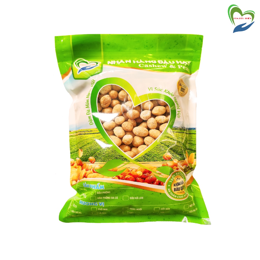 Túi 500GR Đậu Phộng Da Cá Nước Cốt Dừa (Túi ZIP 500GR) Tâm Đức Thiện