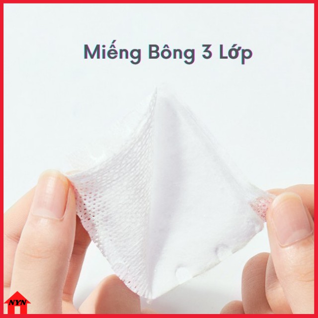[MỚI] Bông Tẩy Trang Cotton Tự Nhiên 3 Lớp++Gói 228 Miếng++ Tẩy Trang Và Làm Sạch Bụi Bẩn Trên Da Make up cotton | BigBuy360 - bigbuy360.vn