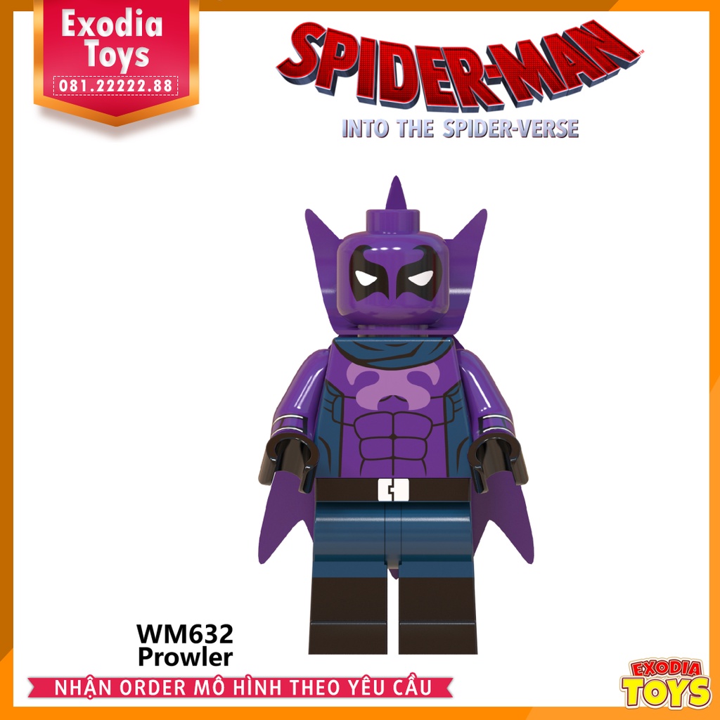 Xếp hình minifigure nhân vật siêu anh hùng Spider Man : Vũ Trụ Mới - Đồ Chơi Lắp Ghép Sáng Tạo - WM6052