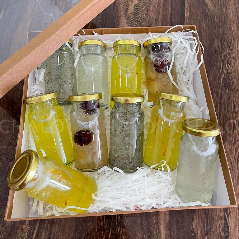 Hũ thuỷ tinh đựng yến chưng dáng tròn các cỡ 70ml - 100ml - 150ml