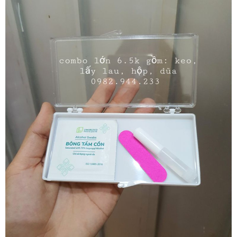 Hộp nail box, hộp mi fan, hộp đựng móng, hộp nhựa combo