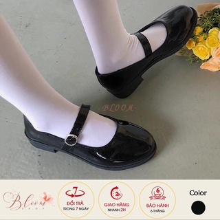 (Sẵn + clip) Giày Mary Jane da bóng