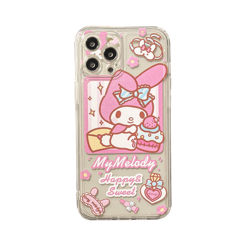 Ốp Điện Thoại Tpu Dẻo Họa Tiết My Melody Cho iPhone 11 12 13 pro max XS X XR XSMax 7 8 6 6s plus SE 2020